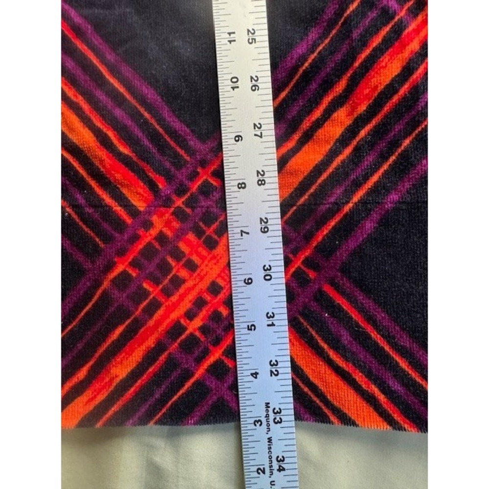 GO‎ International Dress MED Mini Plaid Corduroy Mod Vintage Feel Retro 60's 70's - Picture 9 of 10